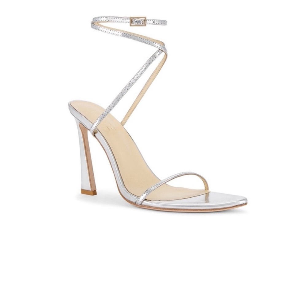 RAYE Moxxi Heel in Silver Metallic
